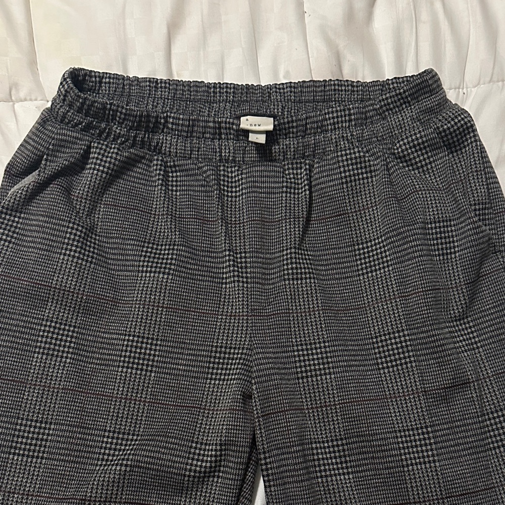a new day Black and Gray Plaid Ankle Pants